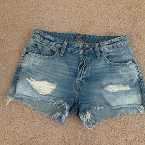 ABERCROMBIE Distressed Denim Shorts